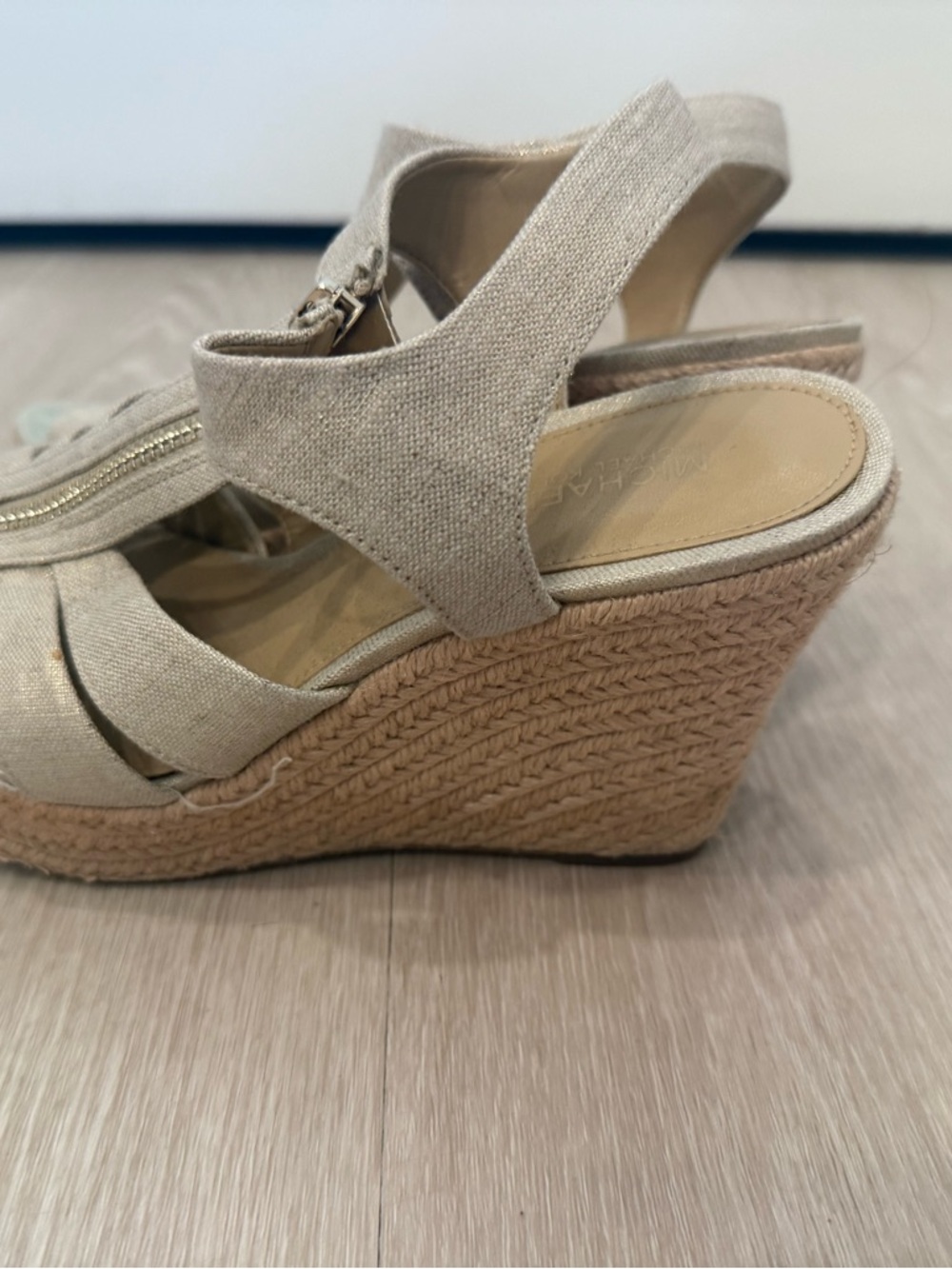 Beige Espadrille Wedge Sandals - Women Michael Kors
